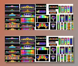 霓虹灯素材图片