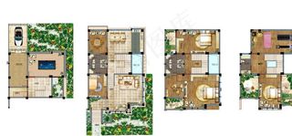 别墅户型家配图片