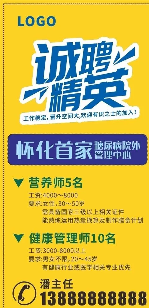 招聘海报图片cdr矢量模版下载