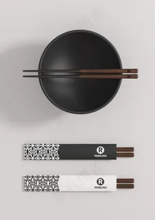 一次性餐具样机图片