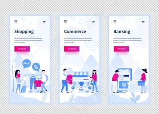 时尚 3D 立体 插画 海报图片