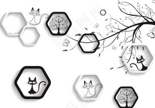 3D简约背景图片