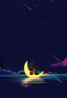 六一 儿童 手绘 星空 蓝色图片