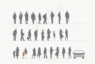 剪影 人 汽车图片