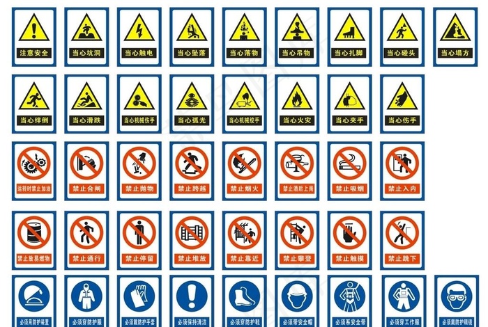 警示牌图片cdr矢量模版下载