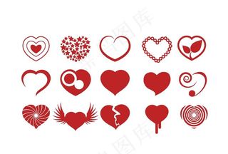 心形图案 心形图标 心形元素图片
