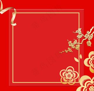 喜庆红色新年图片