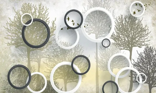 3D抽象树素材图片