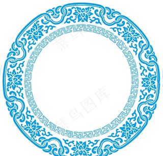 圆形花纹图片