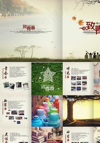 致青春聚会纪念册  毕业纪念册图片