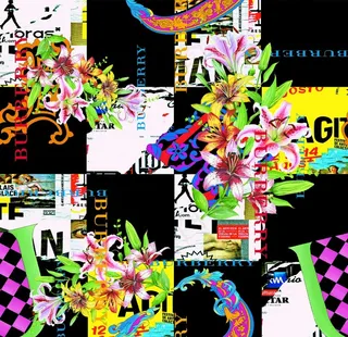 链条 豹纹 设计 大牌 图案图片