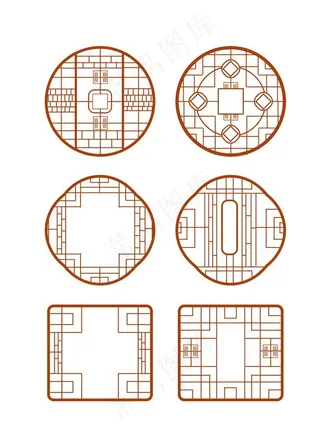 中式古典 边框素材 花边素材图片