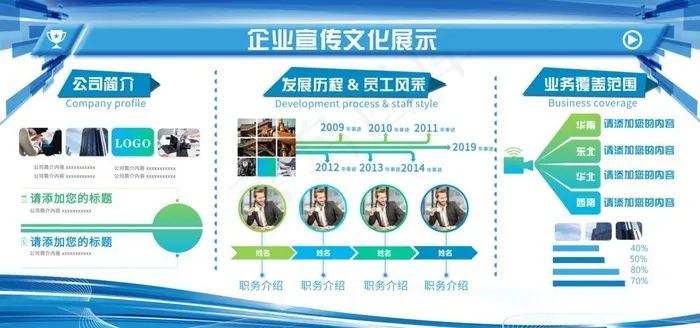 企业文化墙图片(7087X3543(DPI:150))psd模版下载