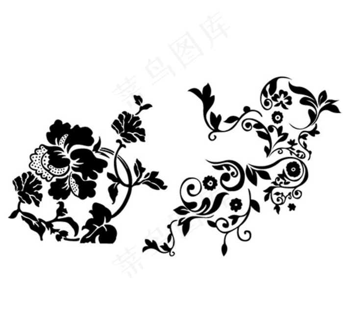 底纹 花纹 花 矢量花 底纹图片ai矢量模版下载