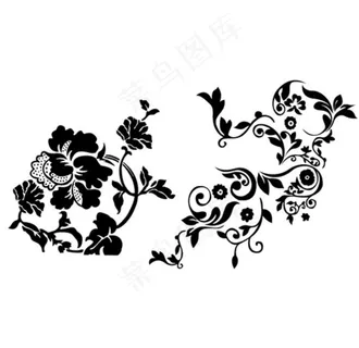 底纹 花纹 花 矢量花 底纹图片