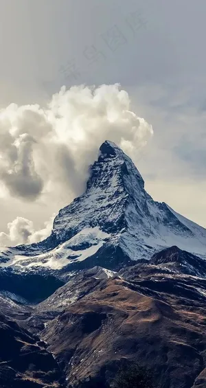 山峰白云图片 山峰白云图片