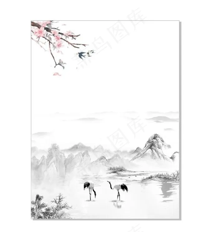 中国风背景图片cdr矢量模版下载