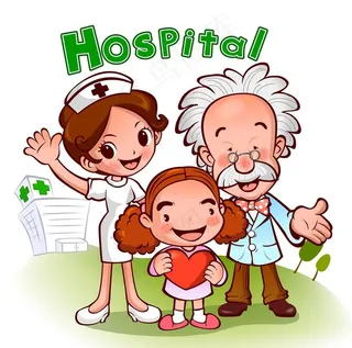 矢量卡通医生护士图片