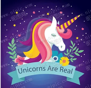 矢量独角兽图片