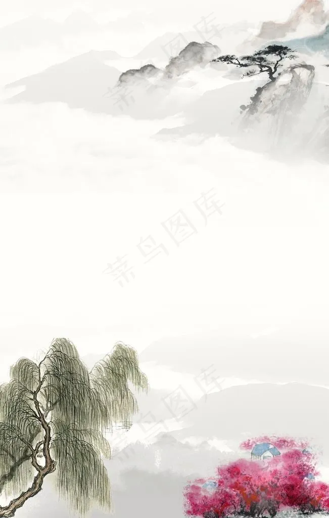 中国风背景图片(3543X5315(DPI:150))psd模版下载