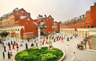 老年人打太极图片