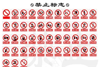 禁止标志标识牌图片