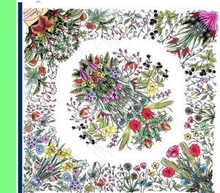 方巾 大牌 数码印花图片