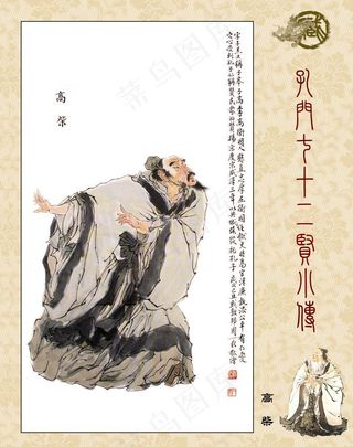 孔门七十二贤图片