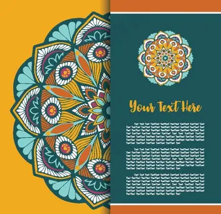 曼陀罗花纹图片