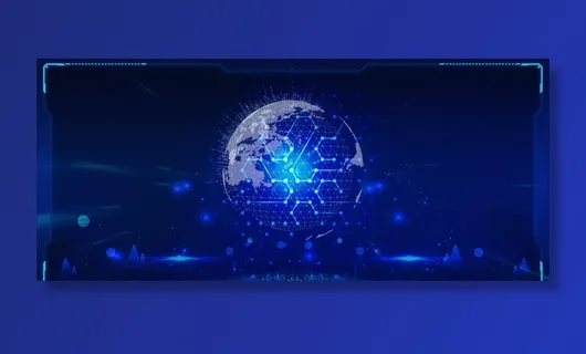 蓝色科技背景图片 蓝色科技背景图片