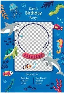 卡通邀请函图片