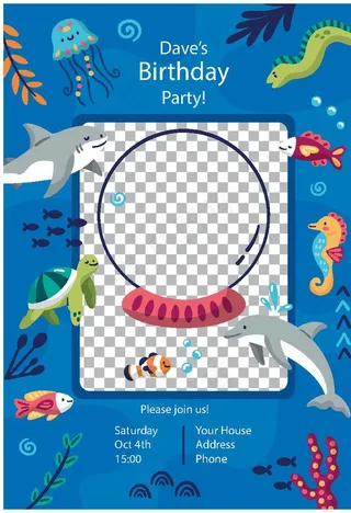 卡通邀请函图片