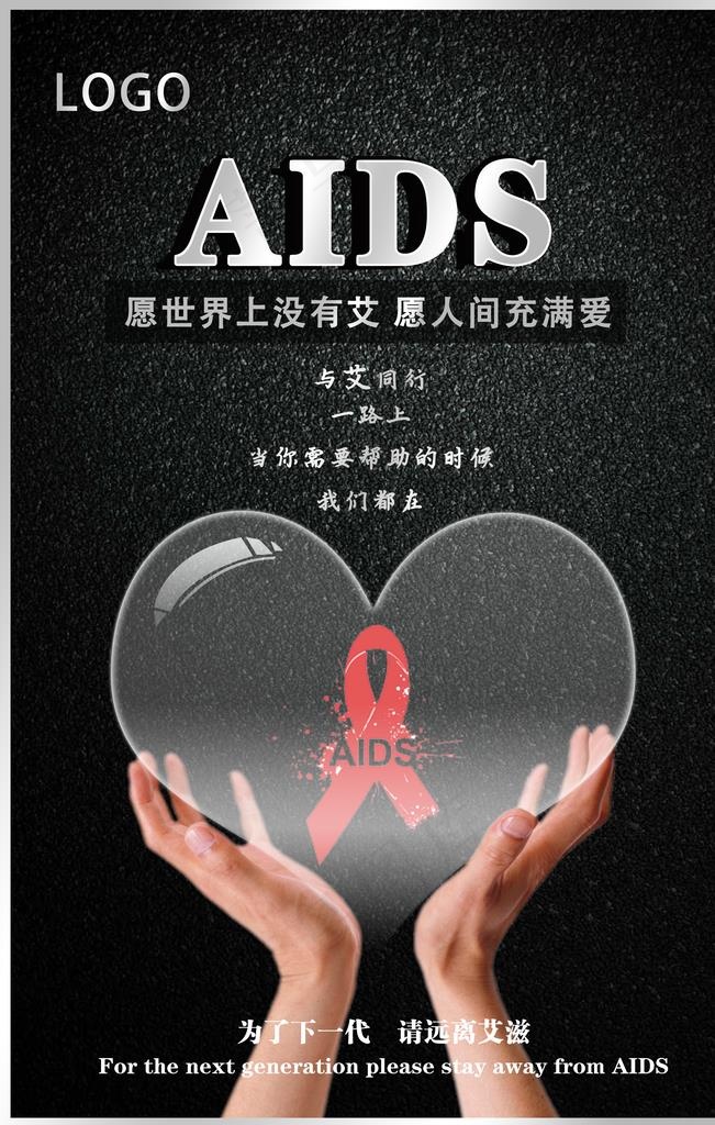 艾滋病海报图片(5906X8858(DPI:250))psd模版下载