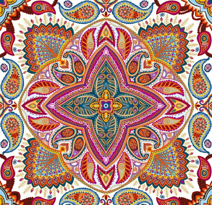 手工制作民族风情装饰画图片ai矢量模版下载