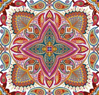 手工制作民族风情装饰画图片