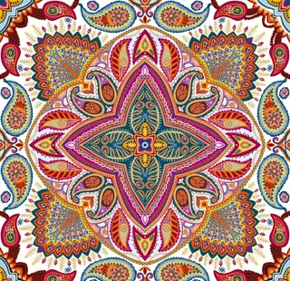 手工制作民族风情装饰画图片