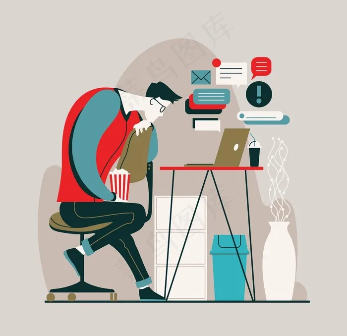 矢量卡通商务人物图片ai矢量模版下载