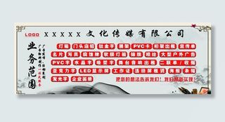 广告业务范围可编辑图片