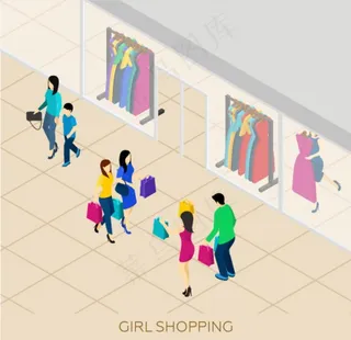 逛街购物图片