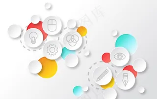 简洁互联网图形元素图片