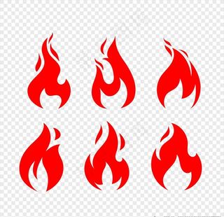 火焰插画图片