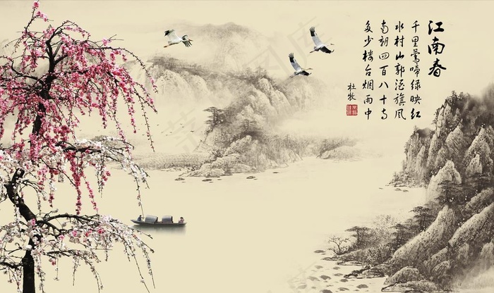 装饰画背景墙图片(9072X5670(DPI:72))psd模版下载