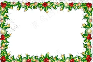 圣诞节花边图片