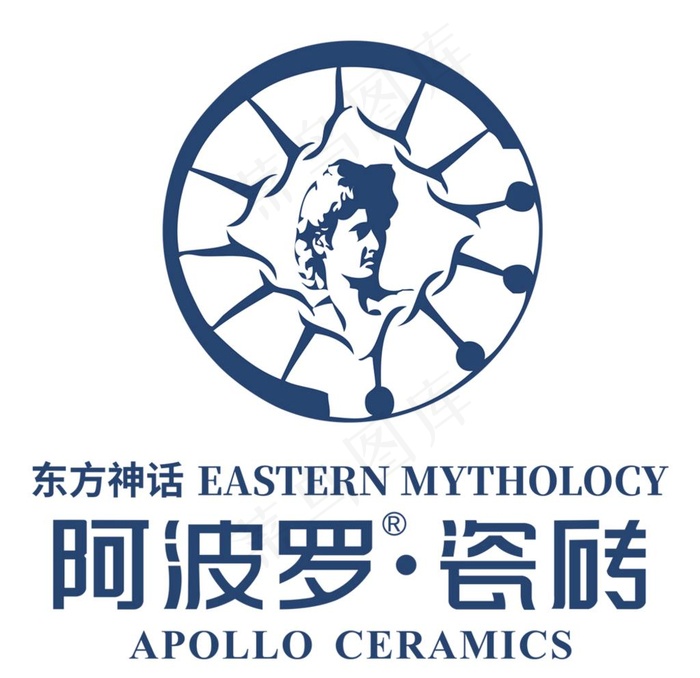 阿波罗瓷砖logo图片cdr矢量模版下载