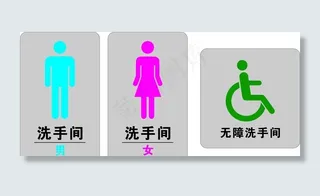 男女厕所标识图片