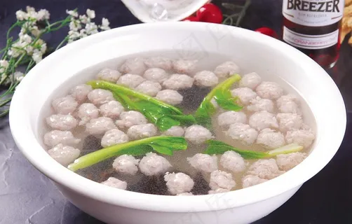 生汆丸子汤图片