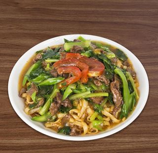 湿炒牛肉河粉图片