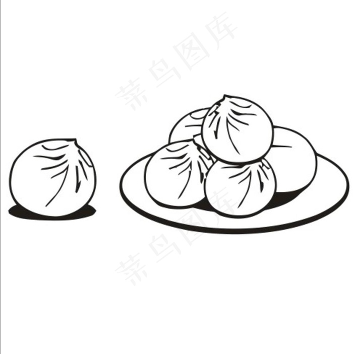 包子图片cdr矢量模版下载