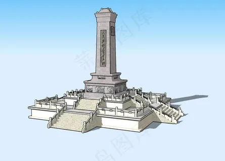 纪念碑3D模型图片