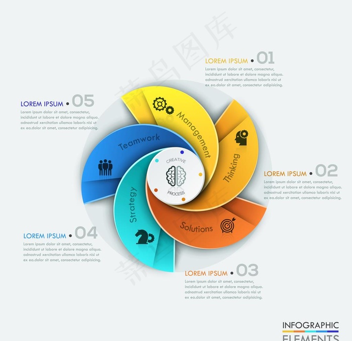 信息图表图片eps,ai矢量模版下载